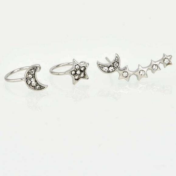 *Chloe* Ear Cuff and Stud Earring Set - Picture 2 of 3